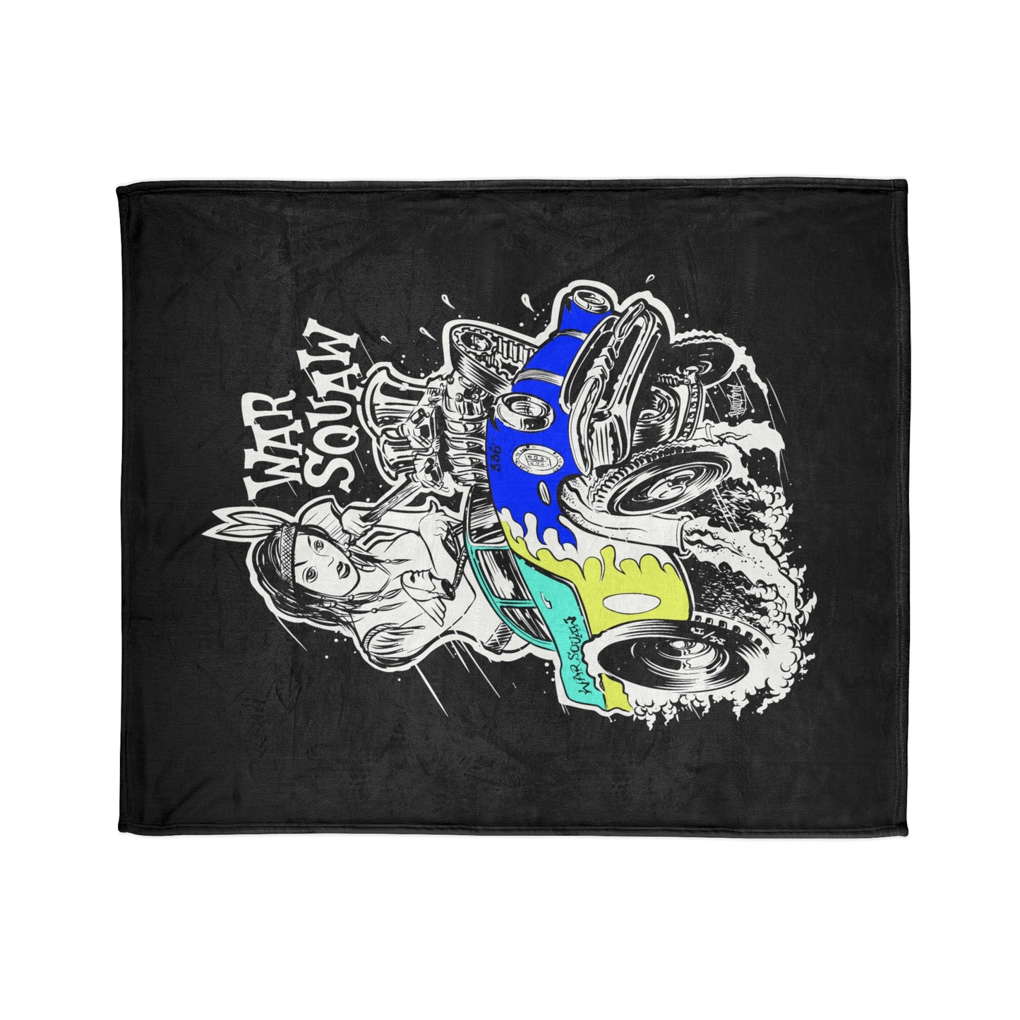 War Squaw Soft Polyester Blanket