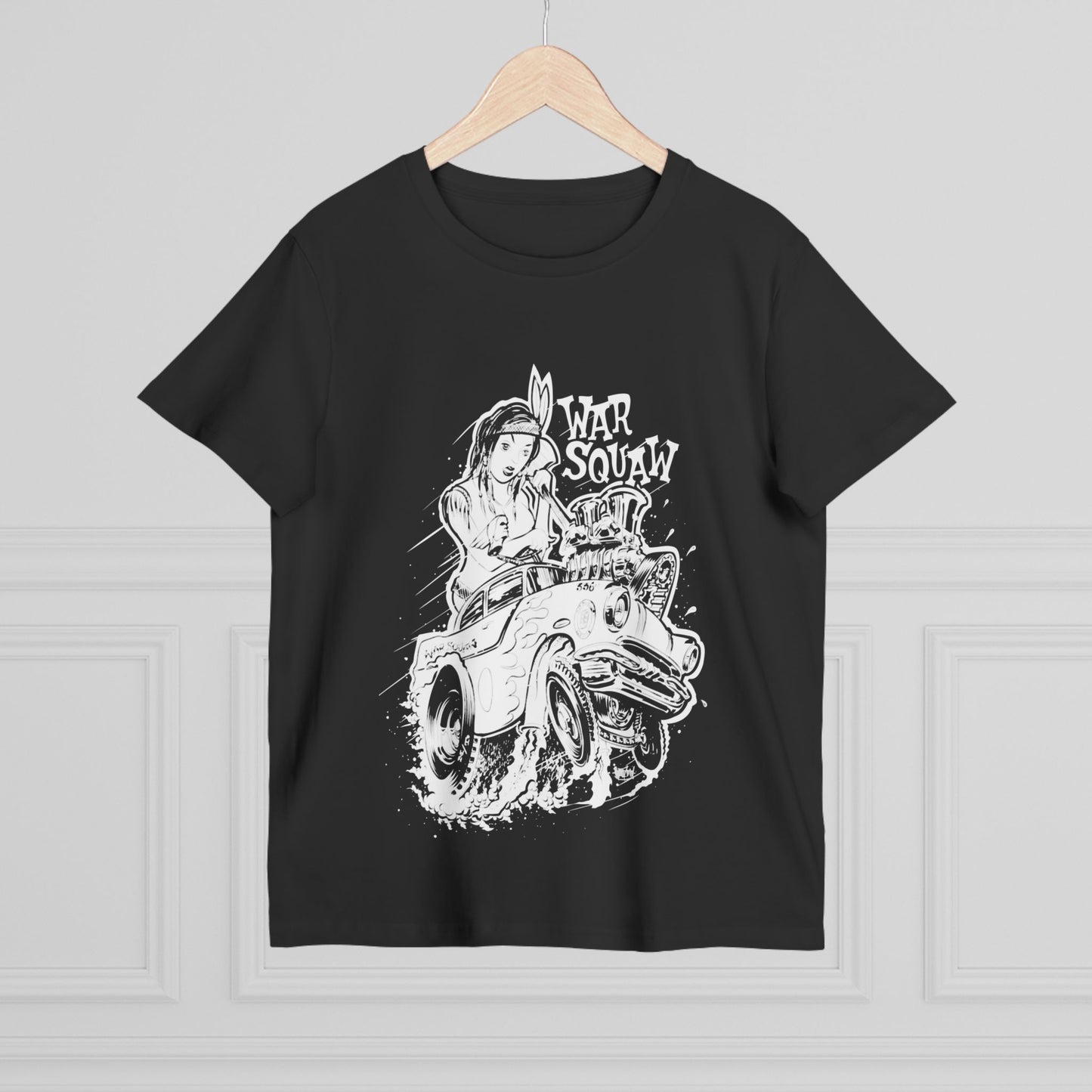 Warsquaw Black and White Women’s Maple Tee