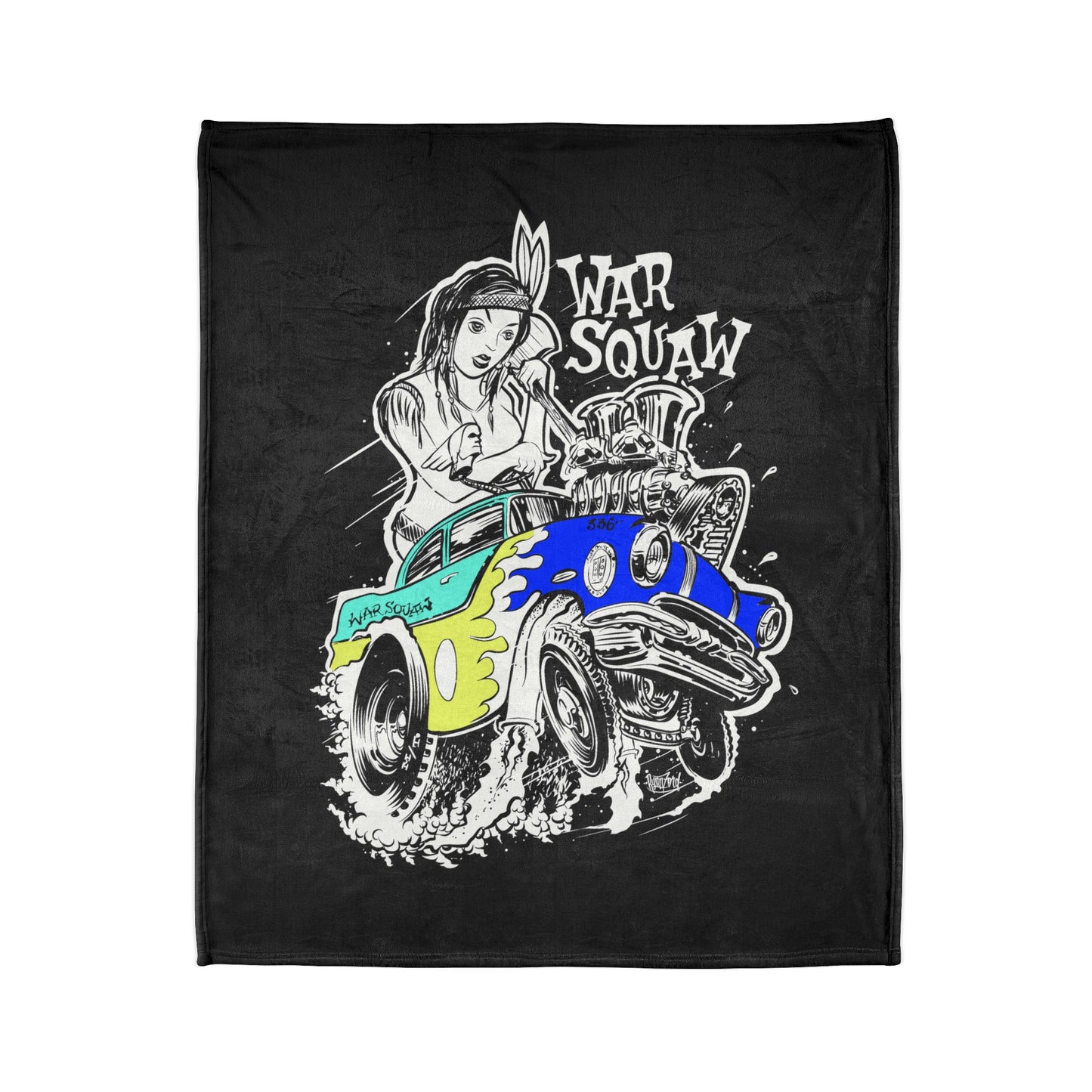 War Squaw Soft Polyester Blanket