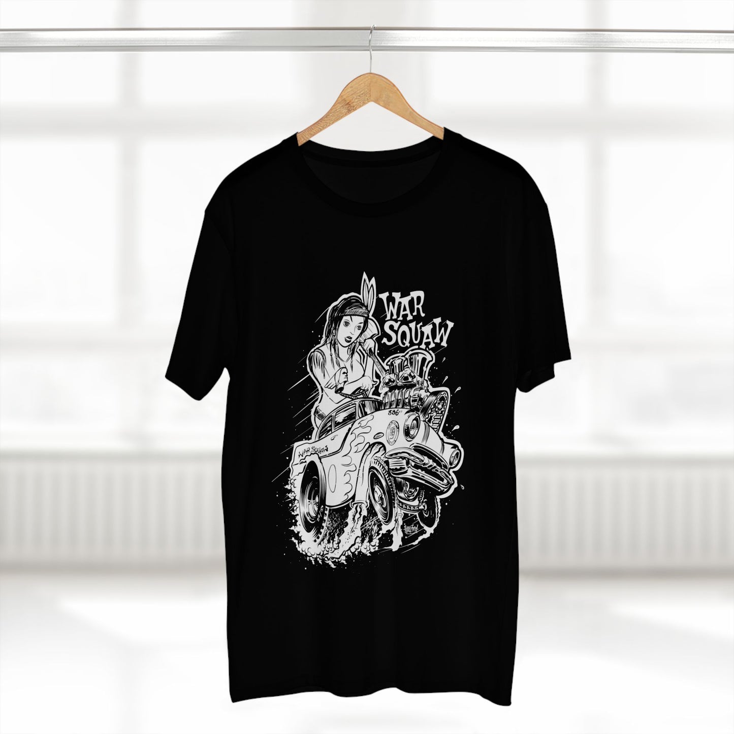 Warsquaw Black and White Men's Staple Tee