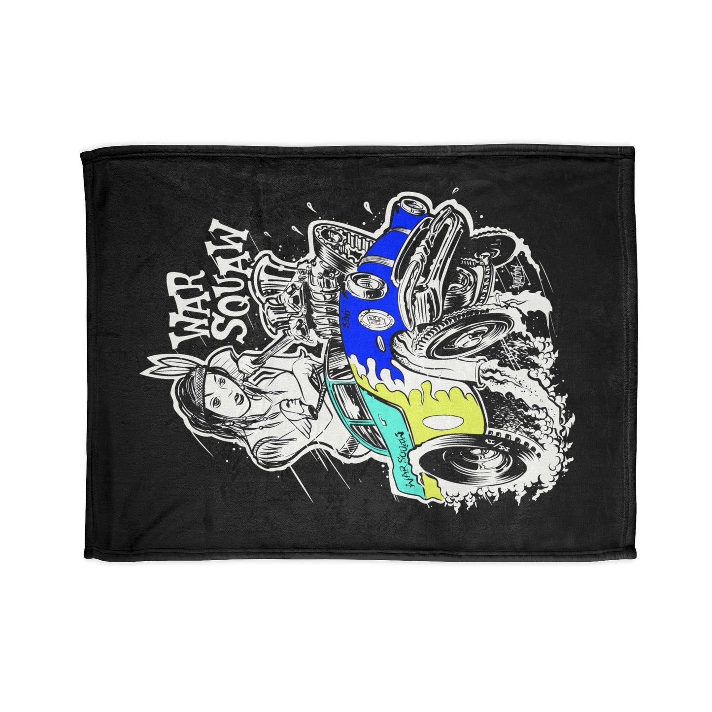 War Squaw Soft Polyester Blanket