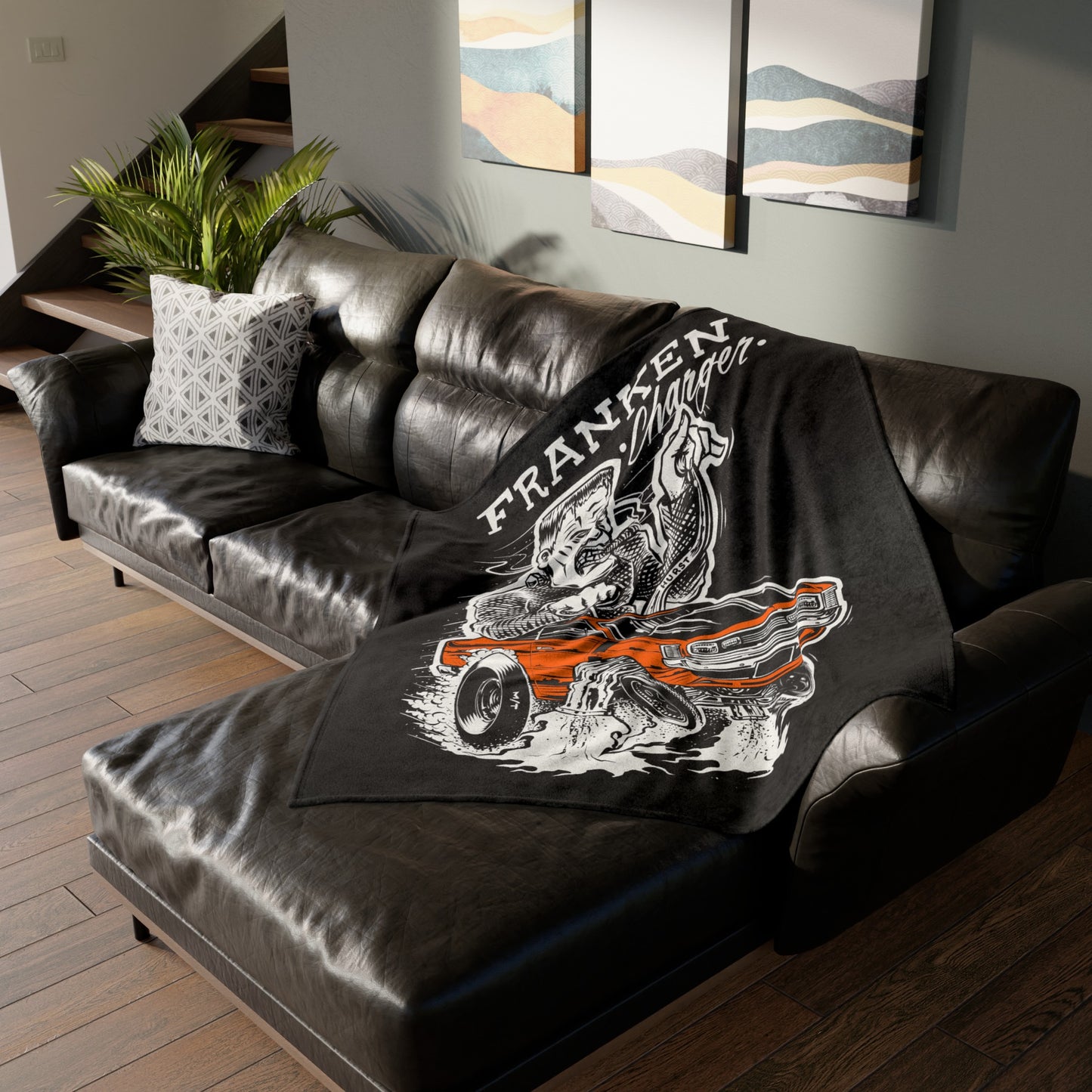 Franken Charger Soft Polyester Blanket