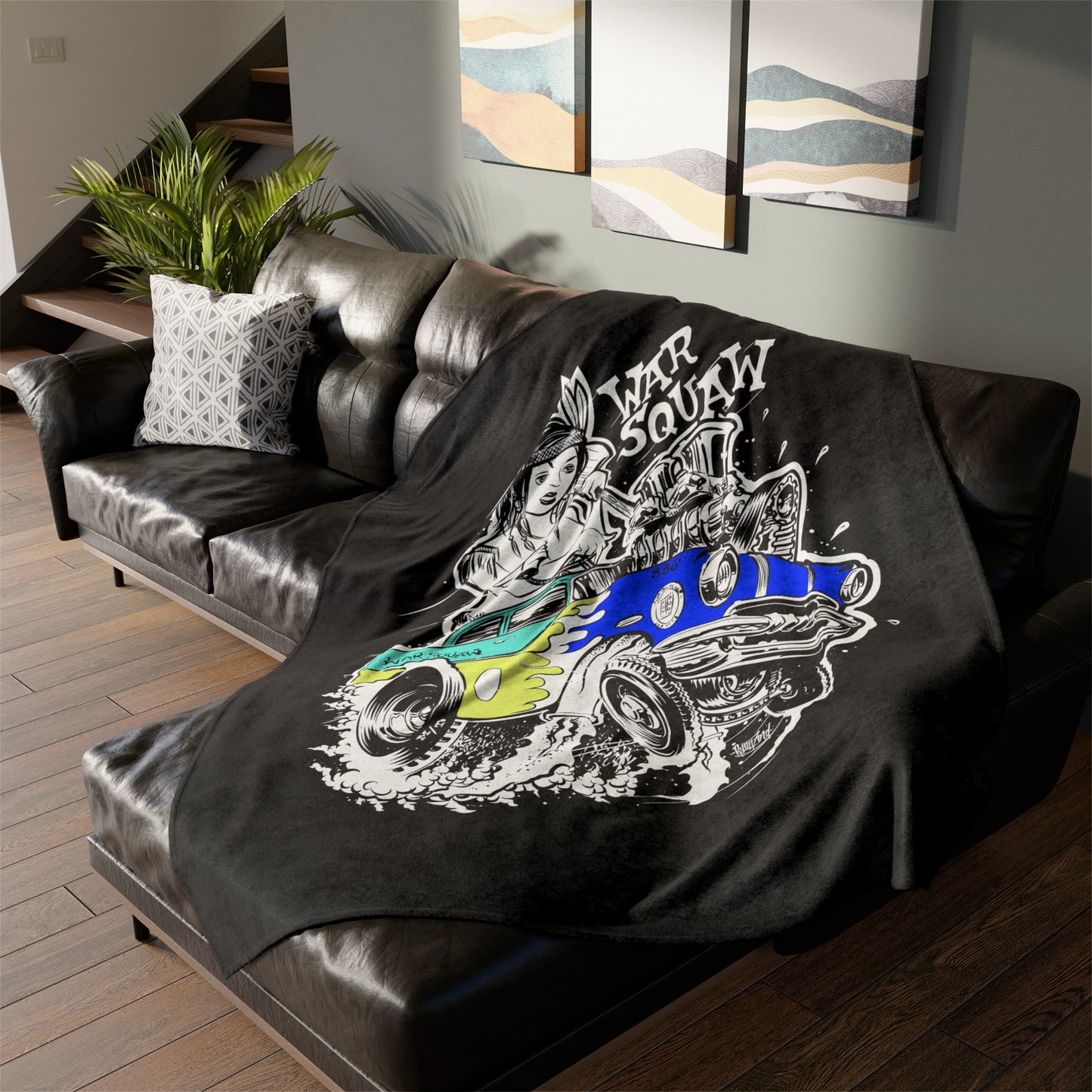 War Squaw Soft Polyester Blanket