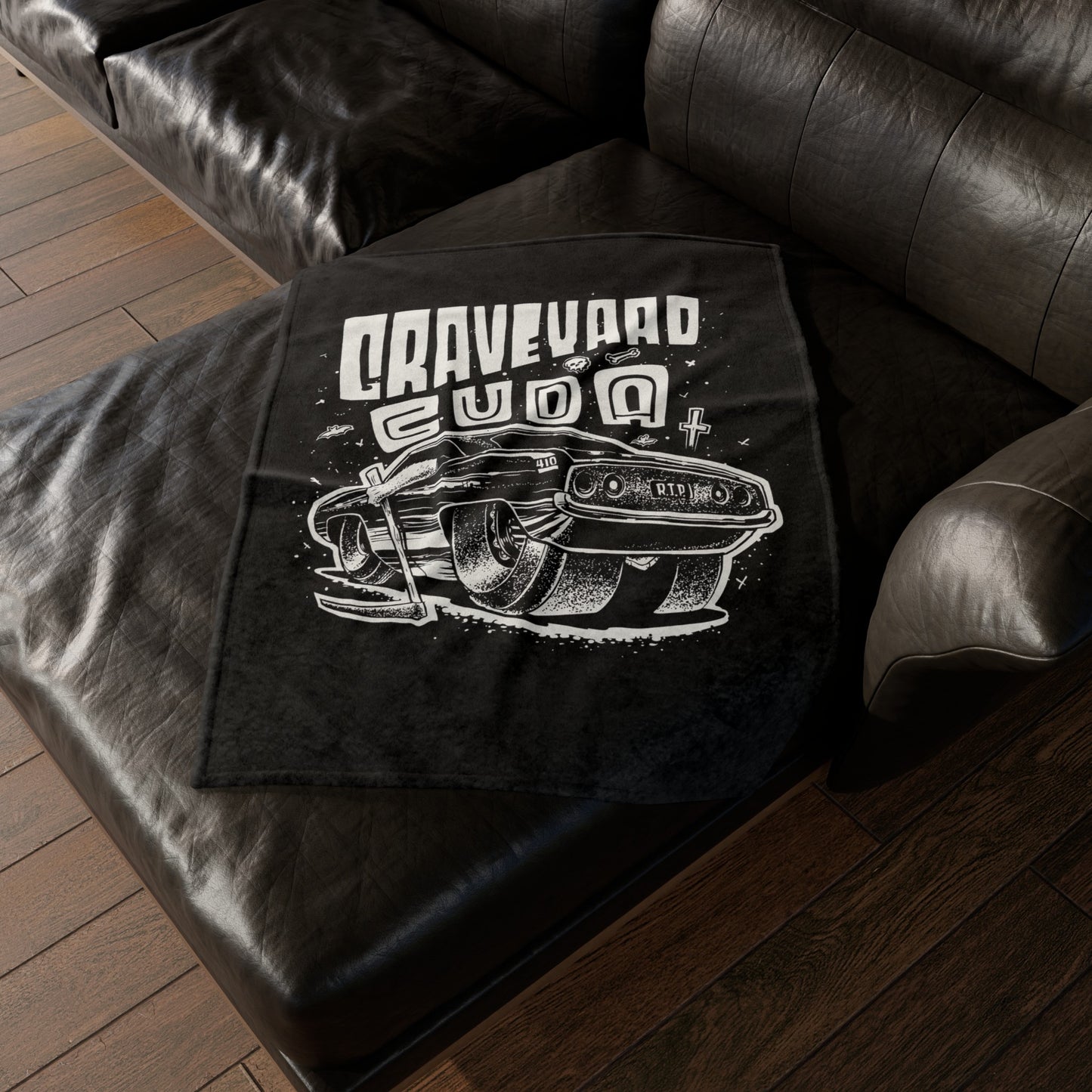 Graveyard Cuda Soft Polyester Blanket