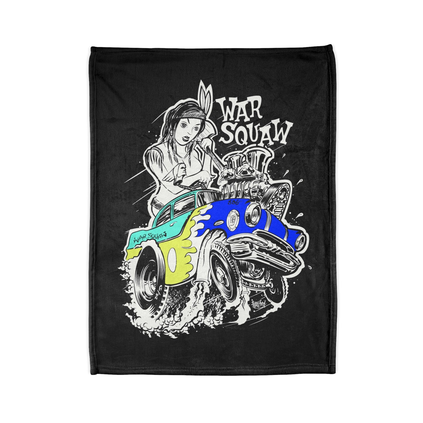 War Squaw Soft Polyester Blanket