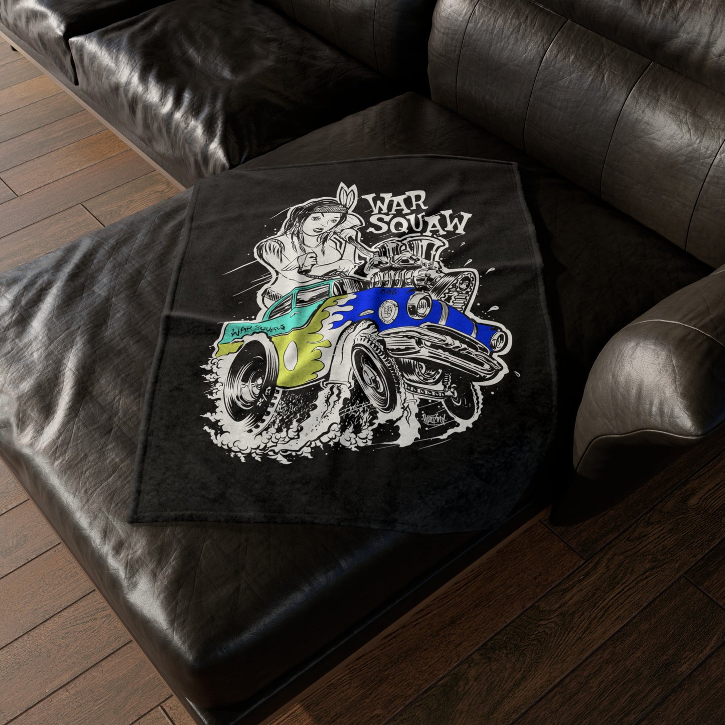 War Squaw Soft Polyester Blanket