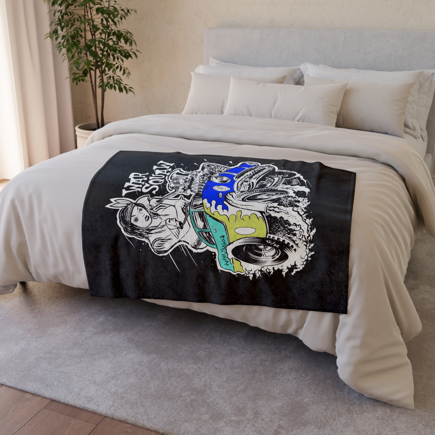 War Squaw Soft Polyester Blanket