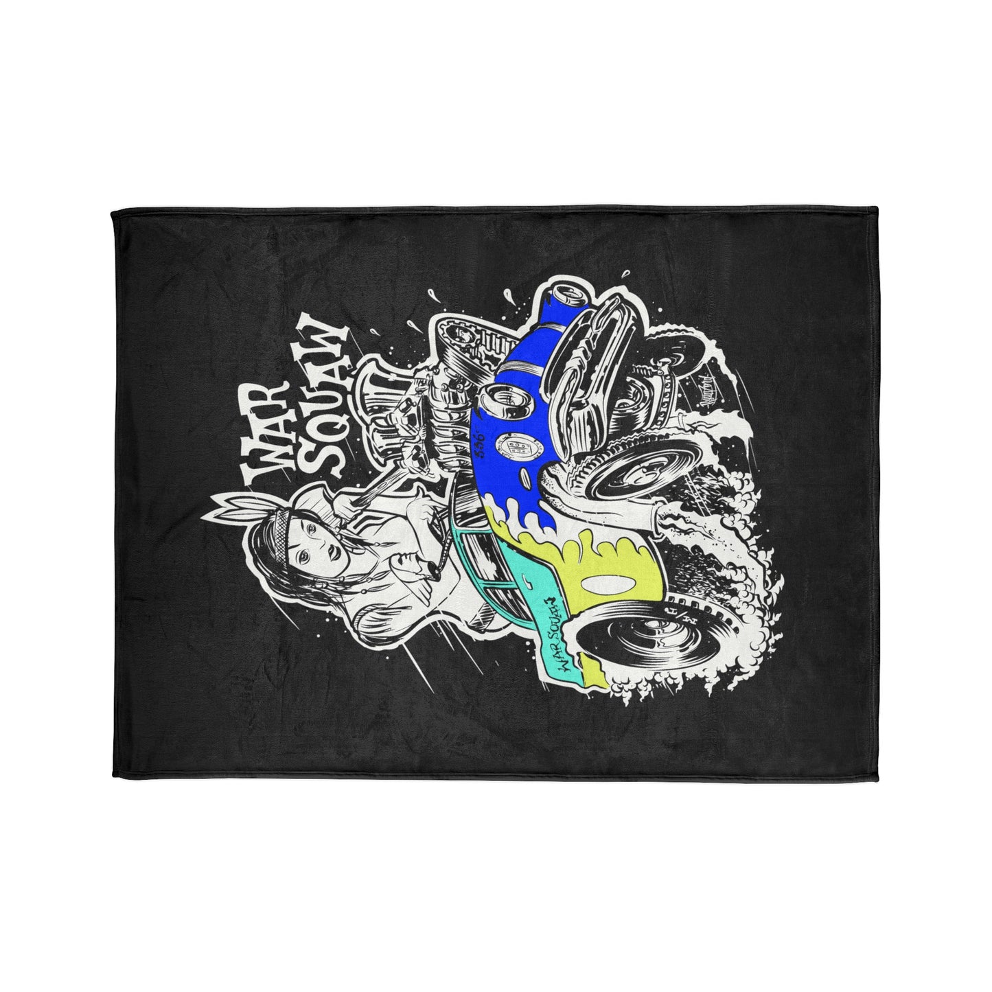 War Squaw Soft Polyester Blanket