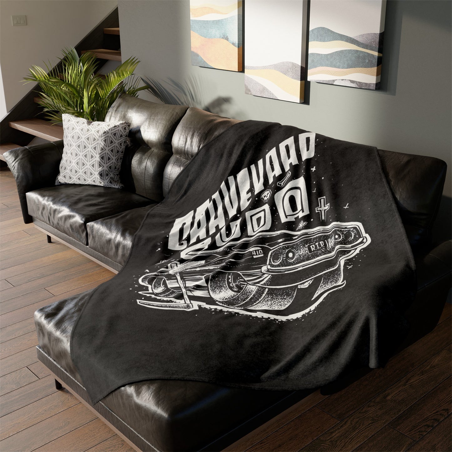 Graveyard Cuda Soft Polyester Blanket