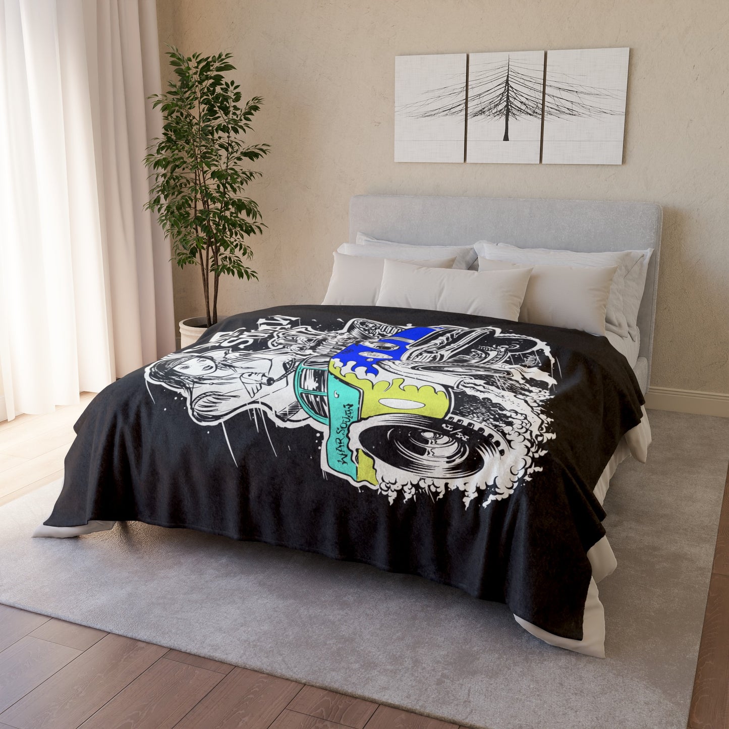 War Squaw Soft Polyester Blanket