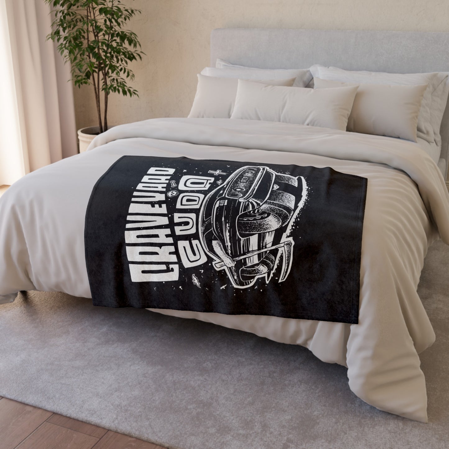 Graveyard Cuda Soft Polyester Blanket