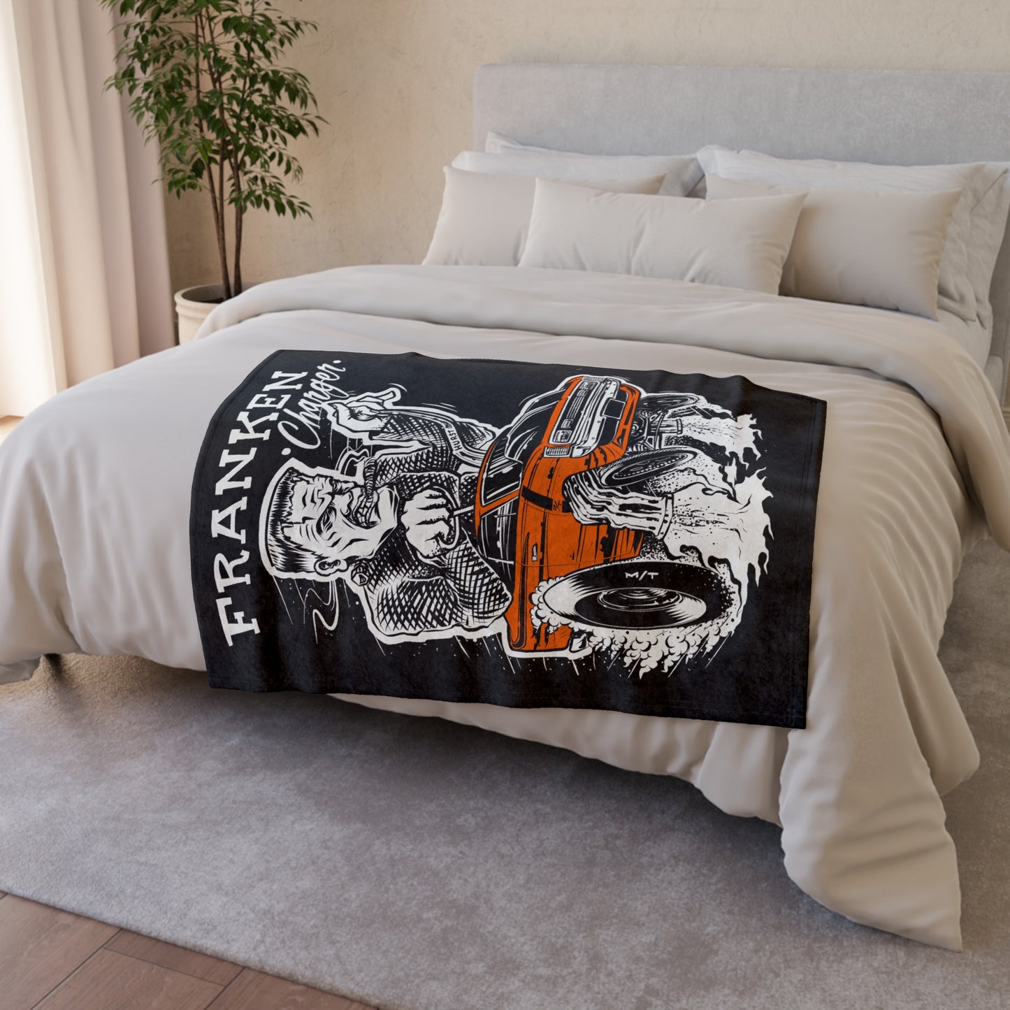 Franken Charger Soft Polyester Blanket