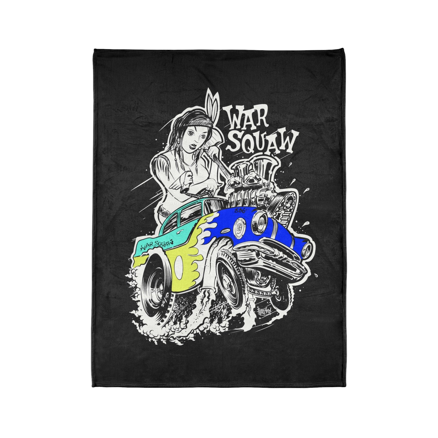 War Squaw Soft Polyester Blanket